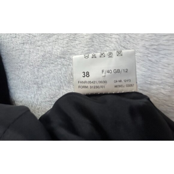 Horst Basler Women’s Black Velvet Vest 38 Embellished Gold Button Formal Lined - Picture 4 of 9